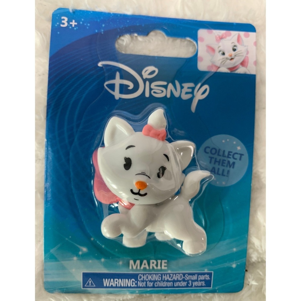 Disney Aristocats Marie Mini Figure Just Play 2022 White Kitten Pink Bow #981
